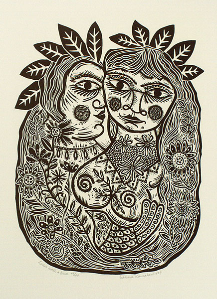 Lovers With A Bird 2 by Barbara Hanrahan, 1960